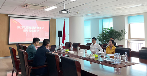 濟(jì)南高新區(qū)黨工委委員、管委會(huì)副主任張磊蒞臨和普威視參觀調(diào)研